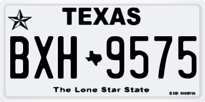 TX license plate BXH9575