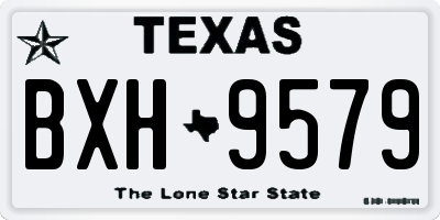 TX license plate BXH9579