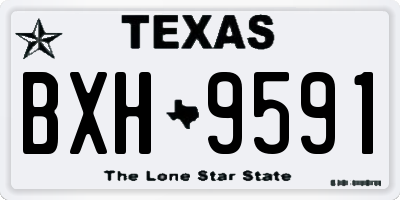 TX license plate BXH9591