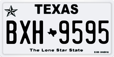 TX license plate BXH9595