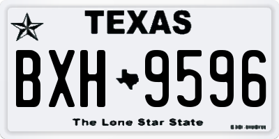 TX license plate BXH9596