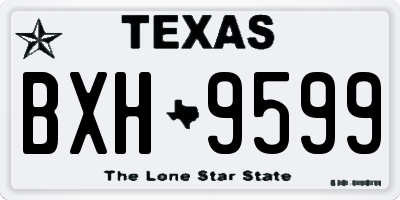 TX license plate BXH9599
