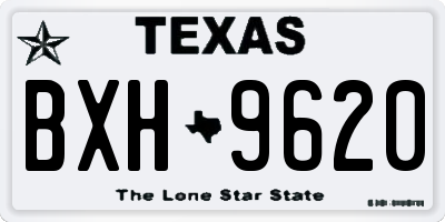TX license plate BXH9620