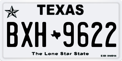 TX license plate BXH9622
