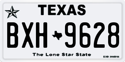 TX license plate BXH9628