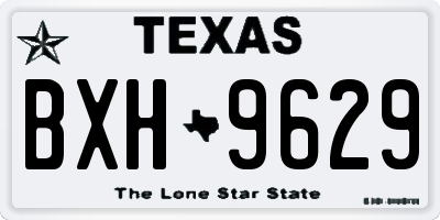TX license plate BXH9629
