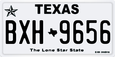 TX license plate BXH9656