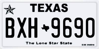 TX license plate BXH9690