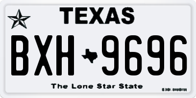 TX license plate BXH9696