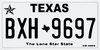 TX license plate BXH9697