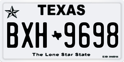 TX license plate BXH9698