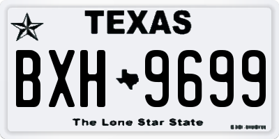 TX license plate BXH9699