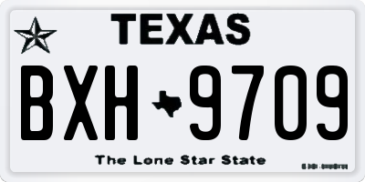 TX license plate BXH9709