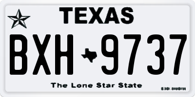 TX license plate BXH9737