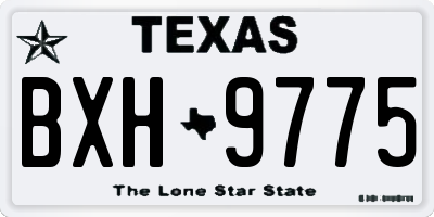 TX license plate BXH9775