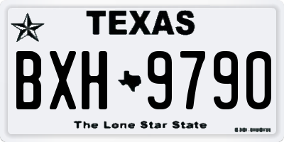 TX license plate BXH9790