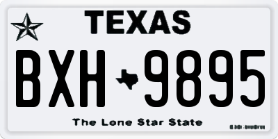 TX license plate BXH9895