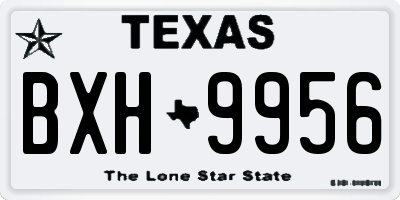 TX license plate BXH9956