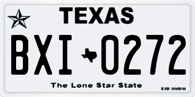 TX license plate BXI0272
