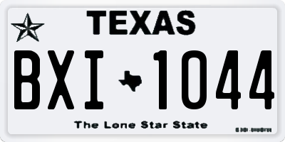 TX license plate BXI1044