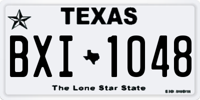 TX license plate BXI1048