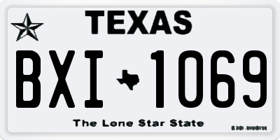 TX license plate BXI1069