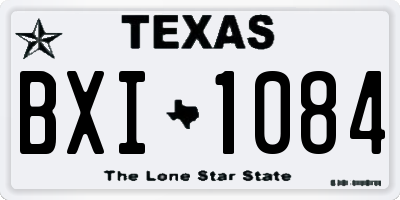 TX license plate BXI1084