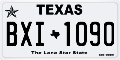 TX license plate BXI1090