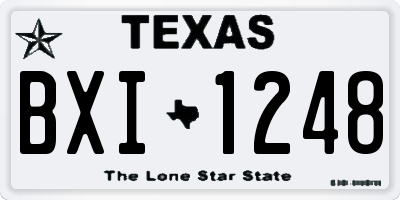 TX license plate BXI1248