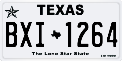 TX license plate BXI1264