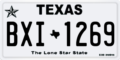 TX license plate BXI1269