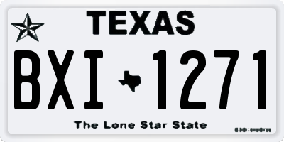 TX license plate BXI1271