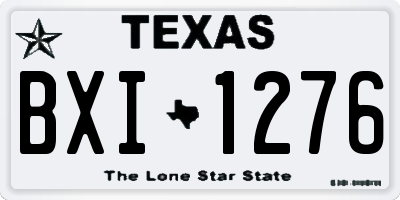 TX license plate BXI1276