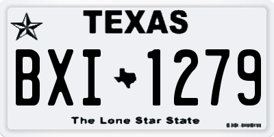 TX license plate BXI1279