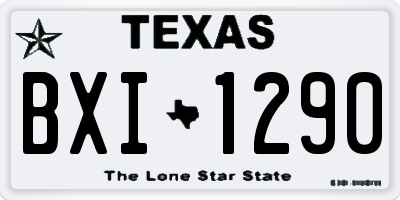 TX license plate BXI1290