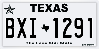 TX license plate BXI1291