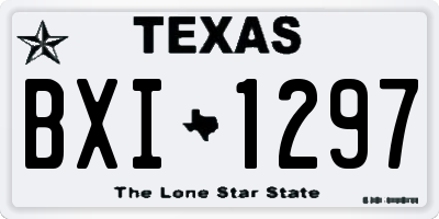 TX license plate BXI1297