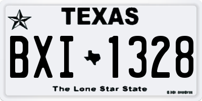 TX license plate BXI1328
