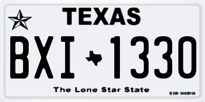 TX license plate BXI1330