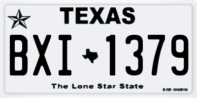 TX license plate BXI1379