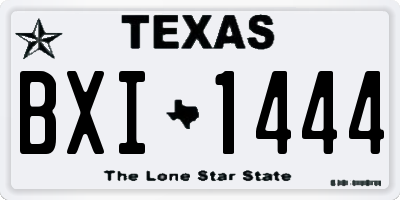 TX license plate BXI1444