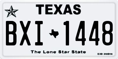 TX license plate BXI1448
