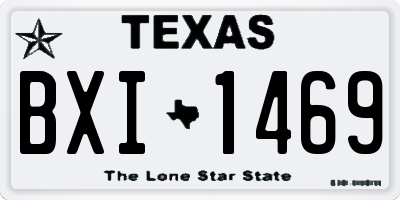 TX license plate BXI1469