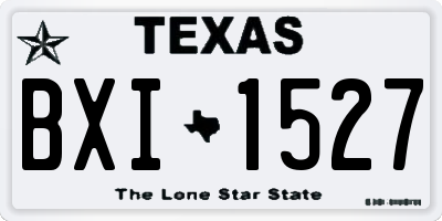TX license plate BXI1527