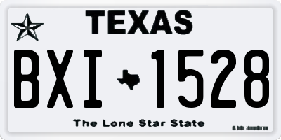 TX license plate BXI1528