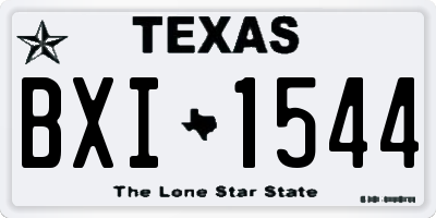 TX license plate BXI1544
