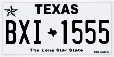 TX license plate BXI1555
