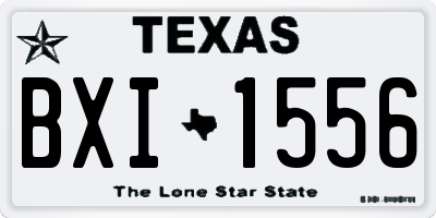TX license plate BXI1556
