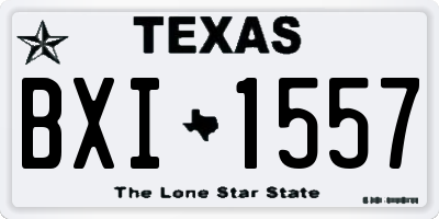 TX license plate BXI1557