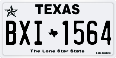TX license plate BXI1564